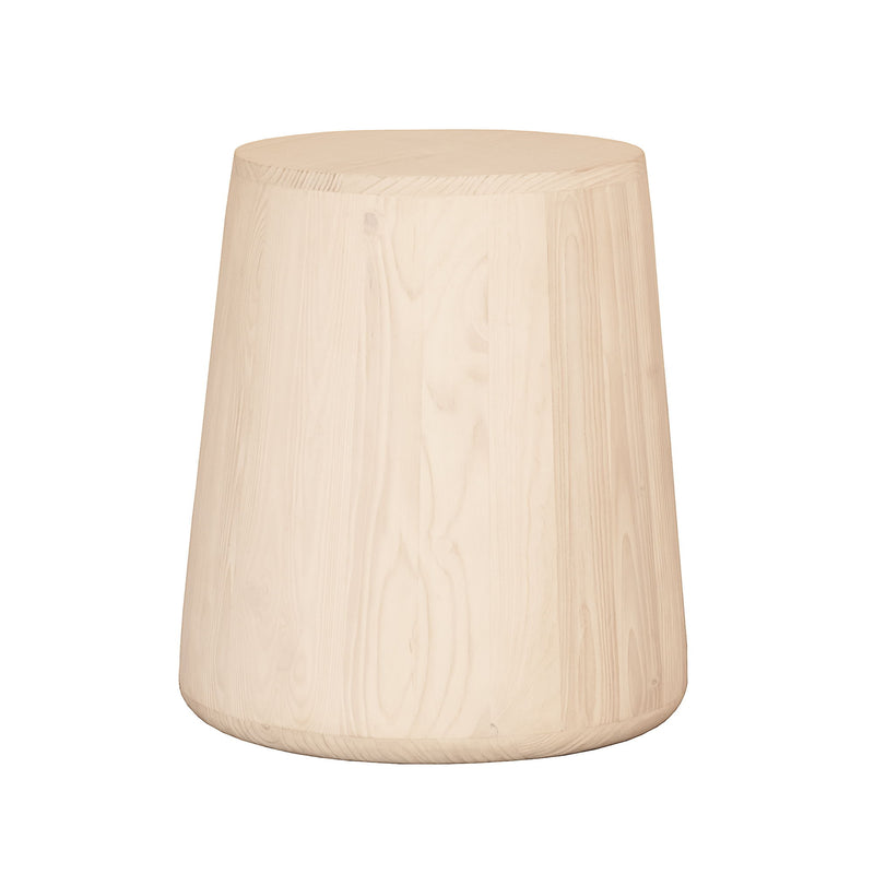 18" Solid Wood Round End Table - Natural
