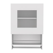 Load image into Gallery viewer, Laminate Wall Mounted China Cabinet With Single Shelf - White
