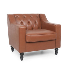 Load image into Gallery viewer, Contemporary Club Chair With Button Tufting And Birch Wood Legs
