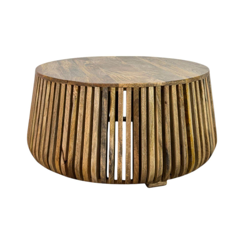 Round Drum Coffee Table (745572) - Natural