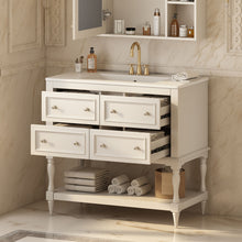 Load image into Gallery viewer, Bathroom Vanity Cabinet With Undermount Sink, 4 Drawer Set
