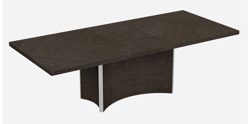99" Solid Wood Dining Table - Gray / Brown
