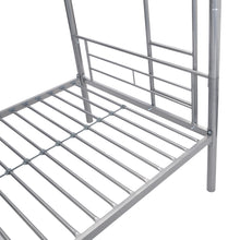 Load image into Gallery viewer, METAL BUNK BED WITH TRUNDLE  SILVER
