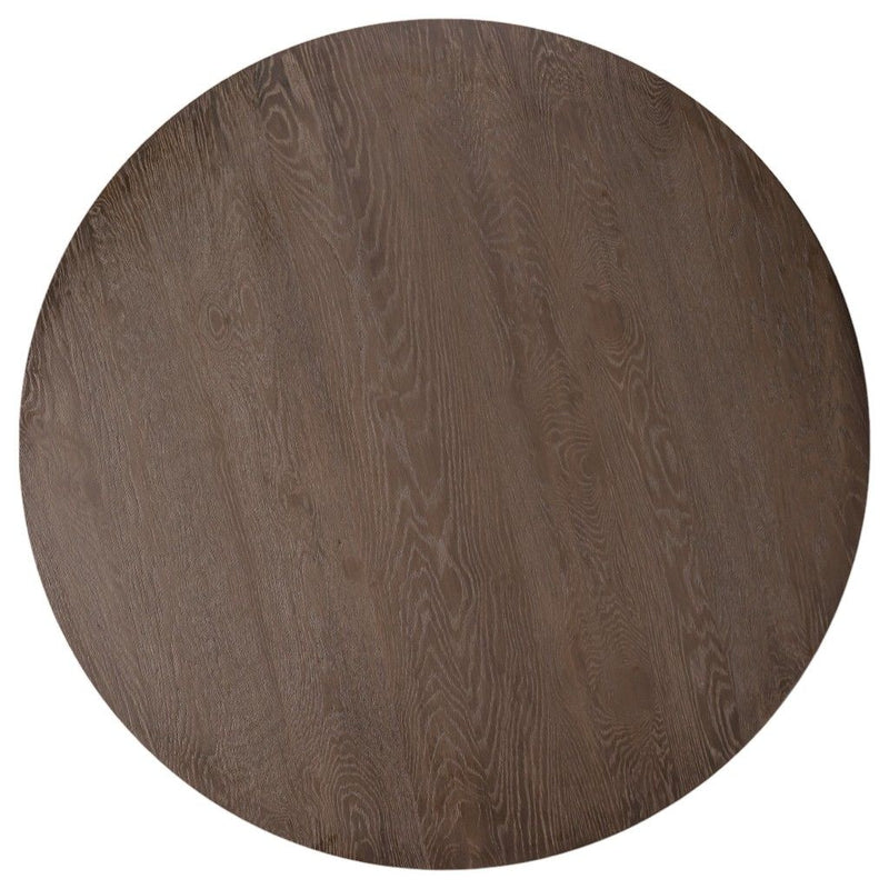 48" Solid Wood Round Top & Pedestal Base Dining Table - Natural