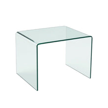 Load image into Gallery viewer, Glass Sled End Table - Clear

