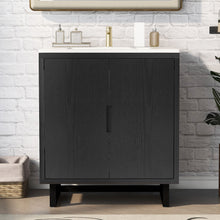 Load image into Gallery viewer, Bathroom Vanity Set With Sink, Combo Cabinet, Bathroom Storage Cabinet, Solid Wood Frame
