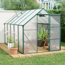 Load image into Gallery viewer, Polycarbonate house Raised Base And Anchor Aluminum Heavy Duty Walk-In houses For Outdoor Backyard In All Season
