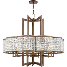 Load image into Gallery viewer, 30" Ten Light Dimmable Chandelier With Shades - Bronze
