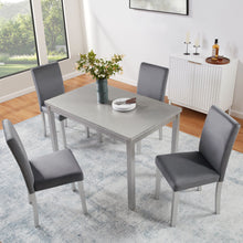Load image into Gallery viewer, Dining Table Set, Table With A Rectangular Table And Upholstered Chairs
