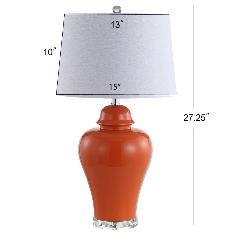 Novelty Table Lamps LED With Globe Shades (Set of 2) - Orange
