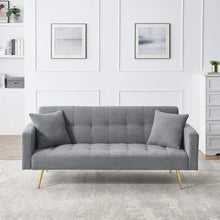 Load image into Gallery viewer, Teddy Fleece Sofa Bed With Luxurious Throw Pillows
