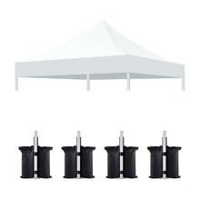 Load image into Gallery viewer, Canopy Replacement Top With 4 Pack W8 Bags, Pop Up Tent Cover Only, Frame Not Included
