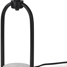 Load image into Gallery viewer, 22" Black Round Bedside Lamp With Drum Shade
