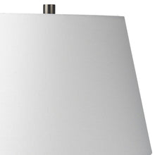 Load image into Gallery viewer, 27" Gray Round Bedside Lamp With Empire Shade
