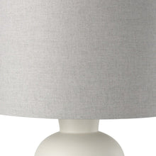 Load image into Gallery viewer, 33" Cream Round Bedside Lamp With Drum Shade

