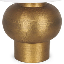 Load image into Gallery viewer, 26" Gold Round Bedside Lamp With Bell Shade
