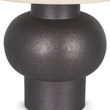 Load image into Gallery viewer, 26" Black Round Bedside Lamp With Empire Shade
