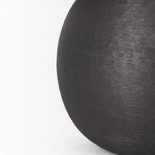 Load image into Gallery viewer, 24" Black Round Bedside Lamp With Empire Shade
