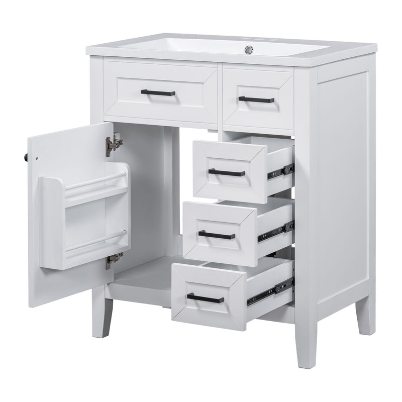 Modern Bathroom Vanity With Sink Combo, 3 Drawers