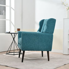 Load image into Gallery viewer, Modern Accent Chair Upholstered Foam Filled Living Room Chairs Comfy Reading Chair Mid-Century Modern Chair With Fabric Lounge Arm Chairs Armchair For Living Room Bedroom
