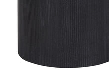 Load image into Gallery viewer, Concrete Cylinder Table Lamp With Ivory Drum Shade - Black And Gold
