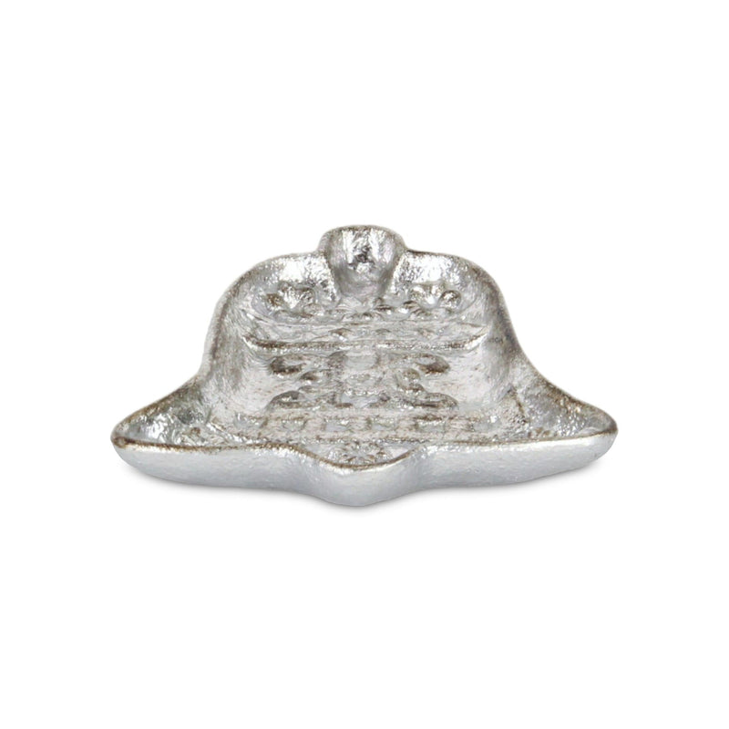 5" Cast Iron Christmas Bell Trinket Tray - Silver