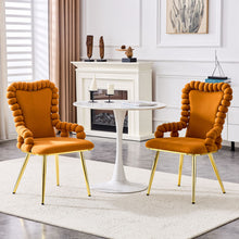 Load image into Gallery viewer, Puffy Bubble, Ball Chain Chair With Armrests For Dining Room (Set of 2)
