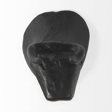 Load image into Gallery viewer, Bull Decorative Wall Sculpture (Set of 2) - Black
