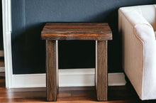 Load image into Gallery viewer, Wood Solid Wood Square End Table - Dark Brown And Brown
