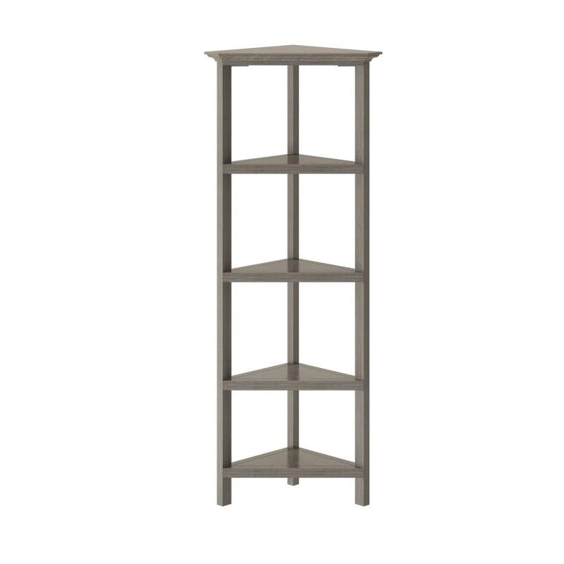 Corner Bookcase - Gray