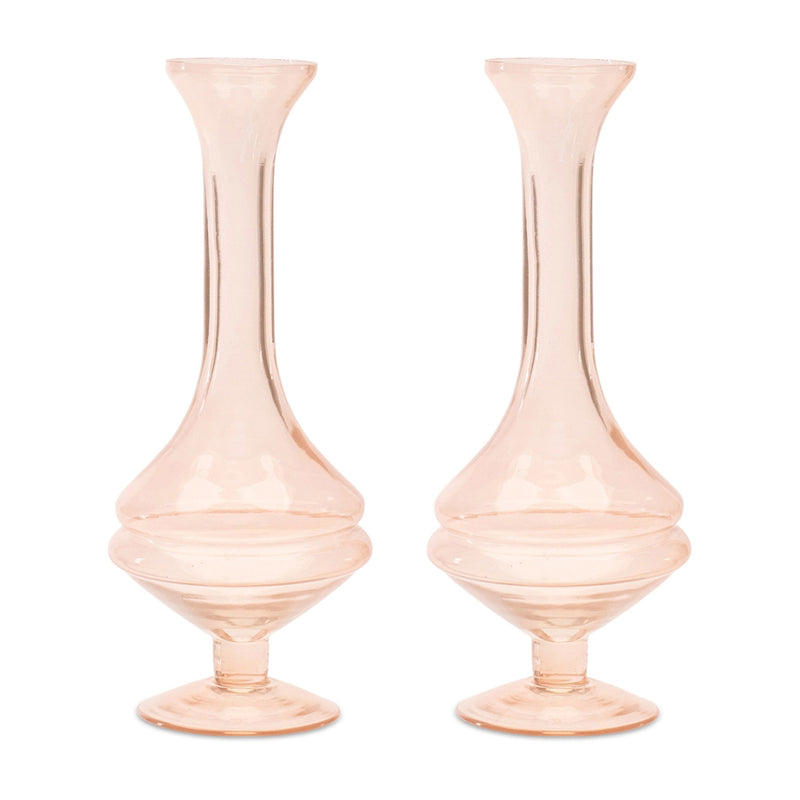 Trumpet Table Vases (Set of 2) (632593) - Pink