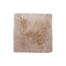 Load image into Gallery viewer, 17" X 17" Wool Solid Color Chair Pads (Set of 2) - Taupe
