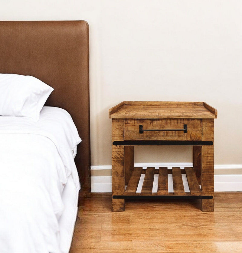 29" One Drawer Nightstand - Natural