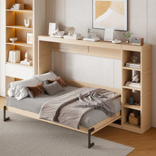 Load image into Gallery viewer, Murphy Bed With Bookshelf And Storage
