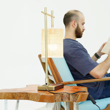 Load image into Gallery viewer, Bedroom Table Lamp With Lampshade - Bronze
