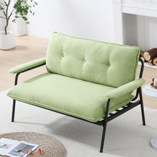 Load image into Gallery viewer, Modern Metal Frame Sofa With Sponge Filling For Compact Spaces And Versatile Use
