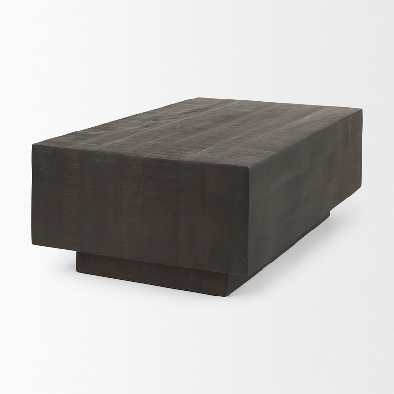 Block Coffee Table - Dark Brown / Brown