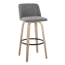 Load image into Gallery viewer, Toriano - Mid-Century Modern Fixed Height BarStool With Round Footrest (Set of 2)

