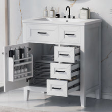 Load image into Gallery viewer, Modern Bathroom Vanity With Sink Combo, 3 Drawers, Undermount Drop-In Sink
