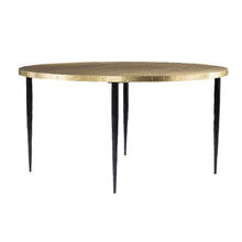 Load image into Gallery viewer, Embossed Metal Round Coffee Table - Black
