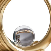Load image into Gallery viewer, Hand Painted Abstract Ball Tabletop Sculpture - Gold
