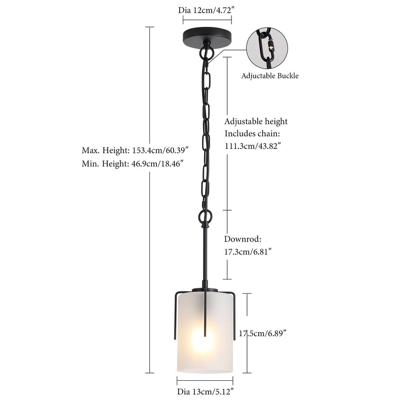 Adjustable Cylindrical Pendant Light