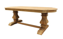 Load image into Gallery viewer, 84" Solid Wood Trestle Base Dining Table - Natural
