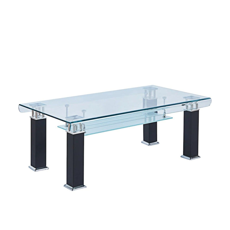 Mirrored Coffee Table - Black