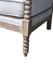 Load image into Gallery viewer, Cushion And Natural Beaded Arm Chair - Ivory
