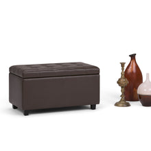 Load image into Gallery viewer, Cosmopolitan - Storage Ottoman - Chocolate Brown
