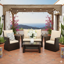 Load image into Gallery viewer, Modern Patio Set With Table And Cushions
