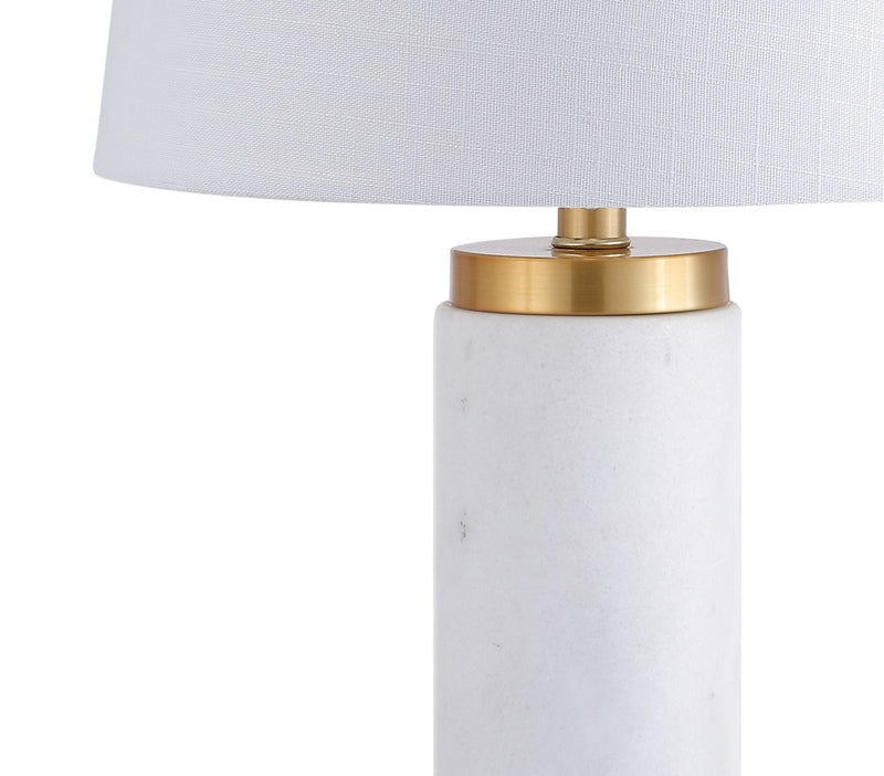 Bedside Lamp With Empire Shade - White