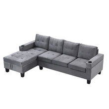 Load image into Gallery viewer, Modern Sectional Sofa Set With L Shape Chaise Lounge And Storage
