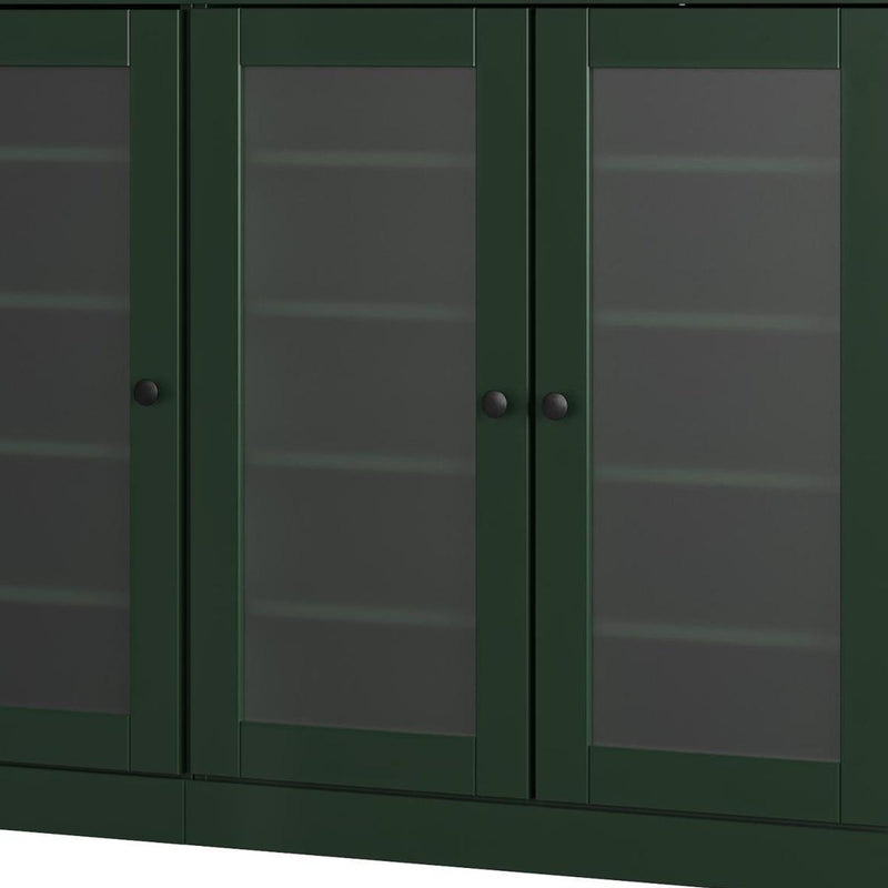 Solid Woodshoe Storage Cabinet (756036) - Green